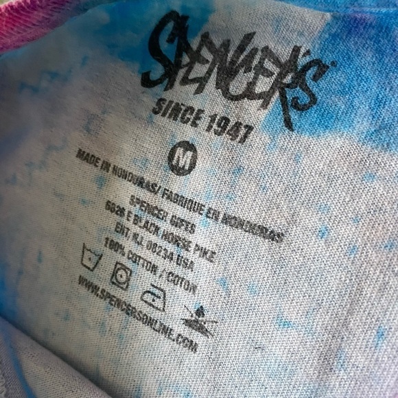 *SPENCER’S* Neon pink and Blue Tee - Picture 2 of 5